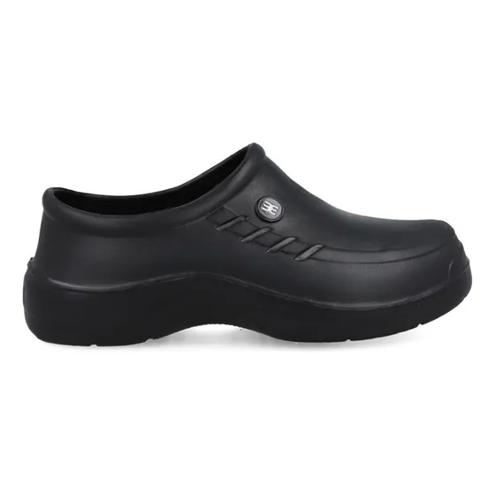 Zapatos Antideslizantes Marca Evacol Ref 080 Negro Blanco