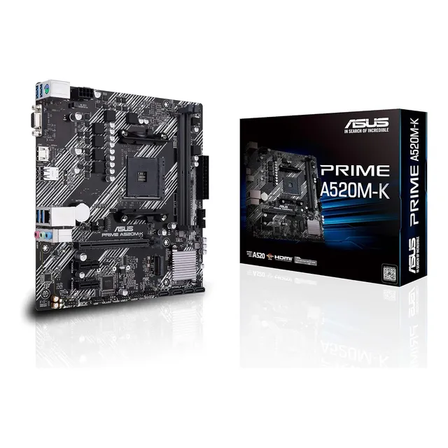 Tarjeta Madre Asus Prime A520m-k Amd Ryzen/am4/ddr4/hdmi/m.2