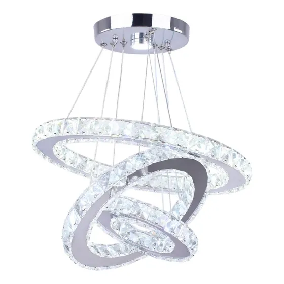 Lámpara De Araña Led Iluminación Colgante De Cristal Techo