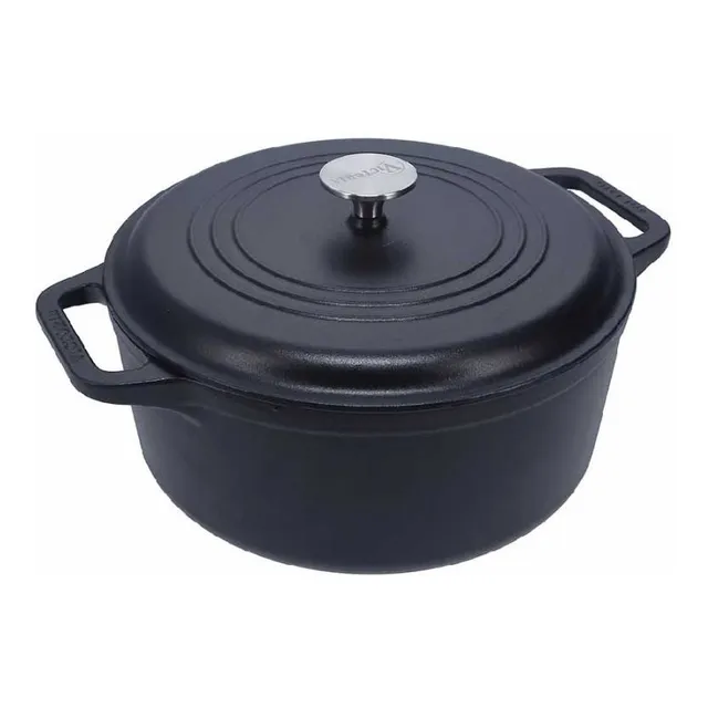 Olla Holandesa 26 Cm Victoria Hierro Fundido C/ Tapa Hierro