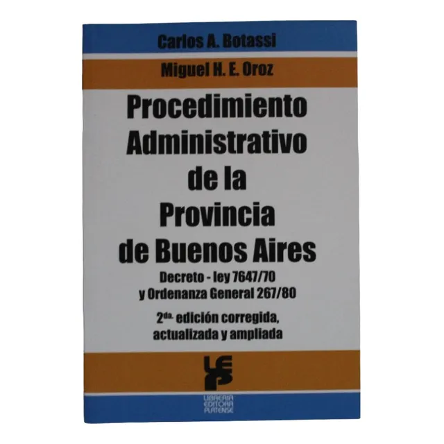 Botassi Procedimiento Administrativo Provincia Buenos Aires