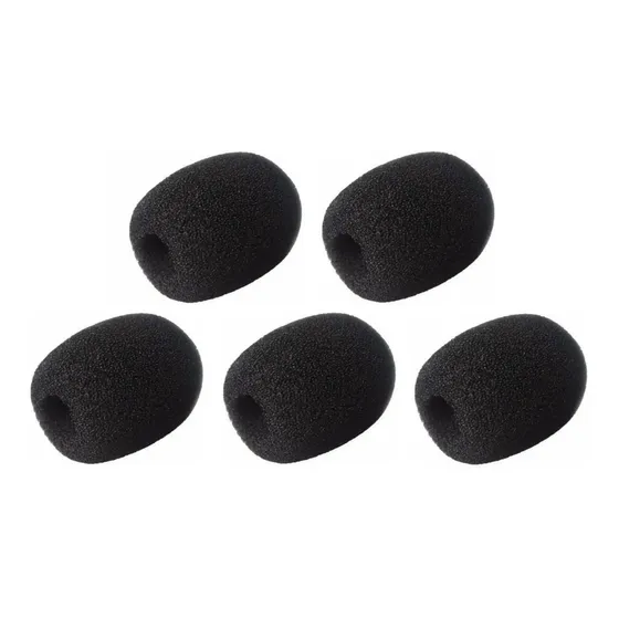 Espuma De Microfone Lapela Headset Filtro Protetor Kit Com 5
