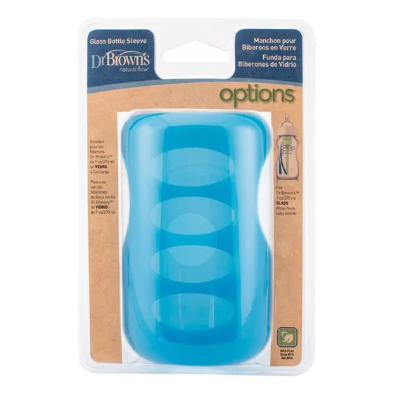 Funda Protectora Mamadera Boca Ancha Vidrio 270ml Dr. Browns