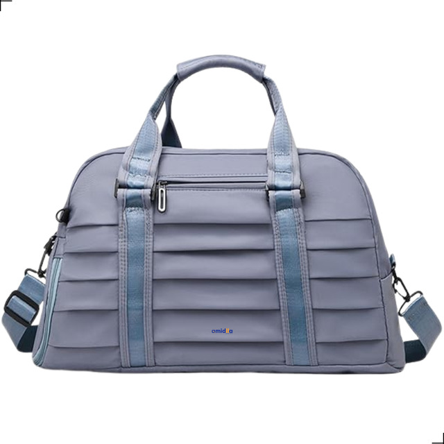 Bolsa Feminina Trichique Blogueira Esportiva Fitness Academia Cor Azul Desenho Do Tecido L... Bolsa Feminina Trichique Blogueira Esportiva Fitness Academia Cor Azul Desenho Do Tecido L...