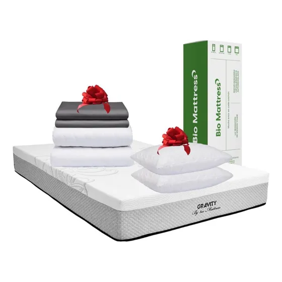 Colchón Queen Size De Memory Foam Gravity + Accesorios