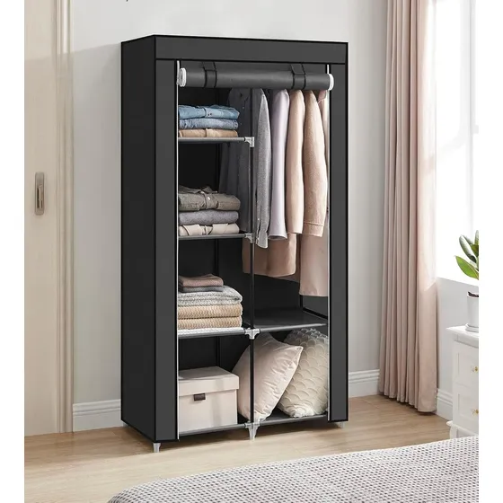 Closet De Tela Armable 4 Cubículos De 105x45x175