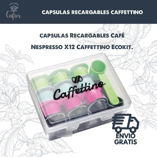 Cápsulas Recargables Café Nespresso X 12 Caffettino + Envío