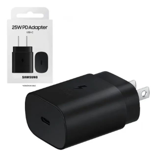 Cargador Cubo Samsung 25w Salida Tipo C Negro