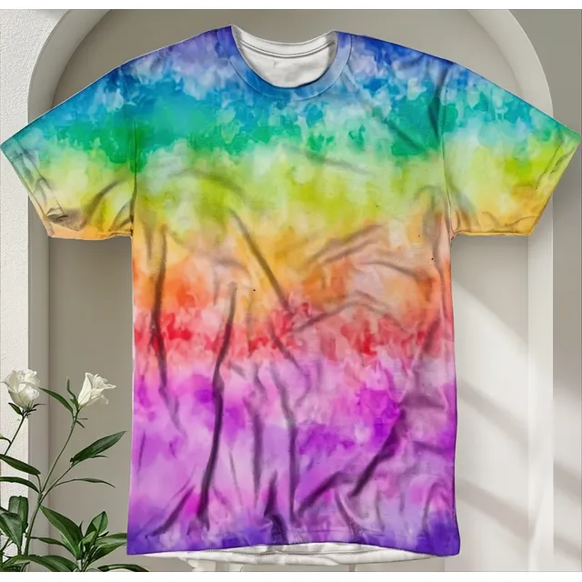 Camiseta Tie Dye Arco Íris Infantil