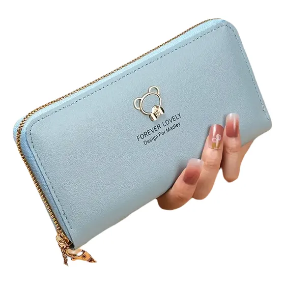 Monedero Bolso De Mano Largo Para Mujer De Gran Capacidad