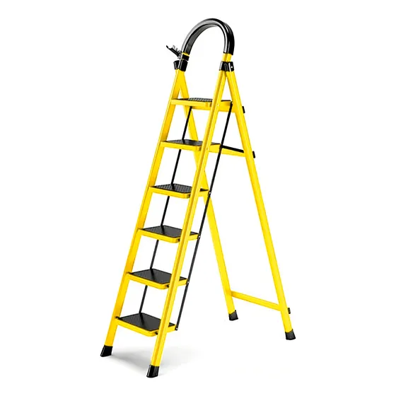 Escalera Plegable Doméstica Acero Aladino 6 Tramos