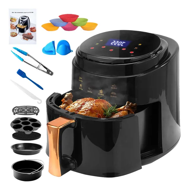 Freidora De Aire Smart Multifunción 8l, Horno 15 Accesorios