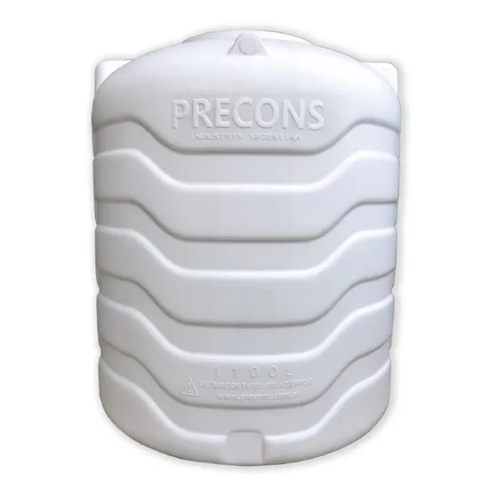 Tanque de agua Precons Impacto Soplado Tricapa vertical 800L blanco de 1.12 m x 1 m