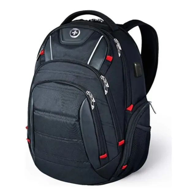 Mochila De Viaje Swiss Digital Circuit J14-br Para Laptop Color Negro