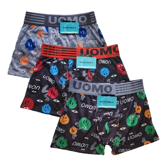 Pack X 12 Boxer Slip Hombres Uomo Seda Fría Miodisea3 Docena