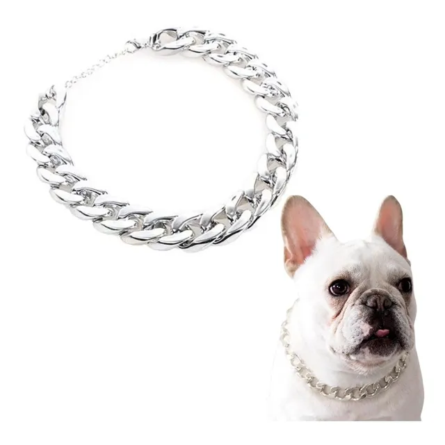 Collar Perro Cadena Cubana Liviano Accesorios Mascotas