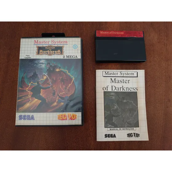 Master Of Darkness Tectoy Na Caixa Com Manual Todo Original!