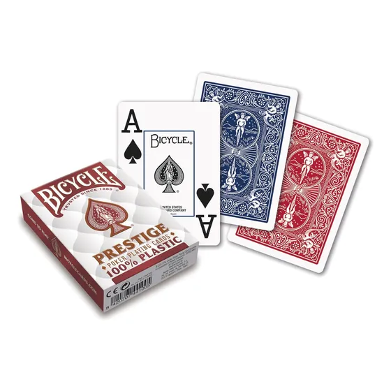 Baraja Bicycle Prestige Plastica Poker Jumbo Texas Canaston