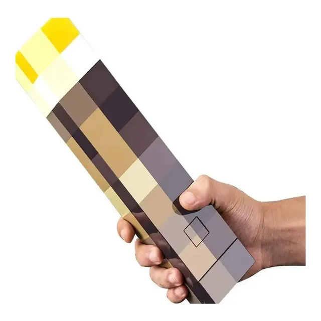 Antorcha Minecraft Luz Led Recargable Rgb Juguete Viral