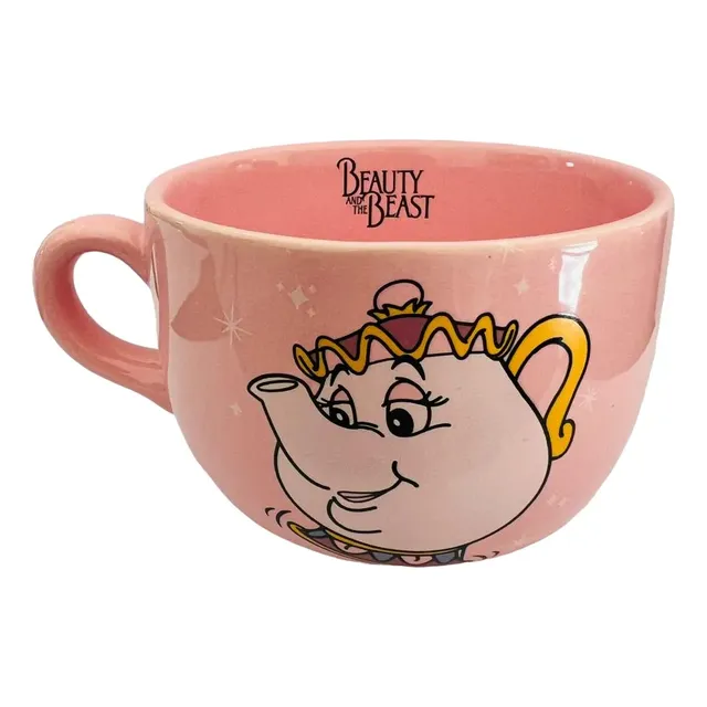 Taza Tazón Sra Potts Bella Y La Bestia Desayuno Regalo 500ml