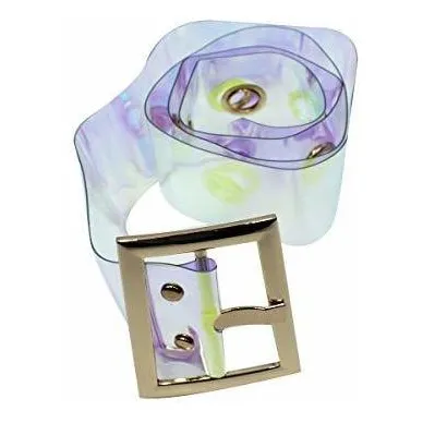 Mujeres Moda Holográfica Transparente De La Correa 65vnj
