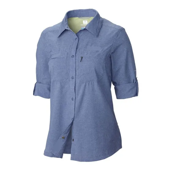 Camisa Dama Columbia Manga 3/4 Tela  Algodón De Egipto