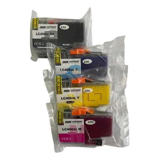 Kit 4 Cartuchos Compatível Lc406xl  Mfcj6955dw J5955dw J4535