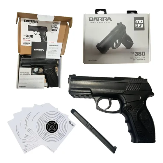 Barra 380 Semi Auto Tipo C11 410 Fps Co2 .177 Cal Xchws C