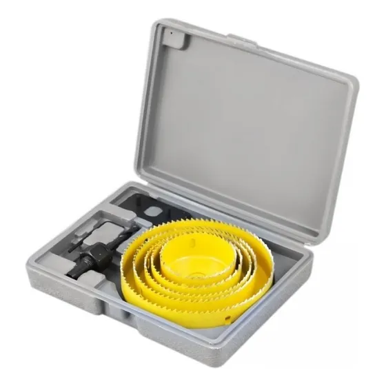 Jogo Serra Copo Kit 8 Peças Para Madeira Gesso Pvc Plástico