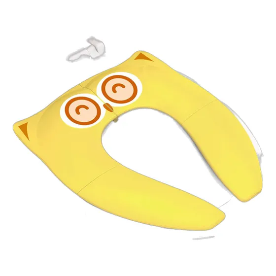 Asiento Plegable Para Niños Amarillo Con Almohadillas De Sil