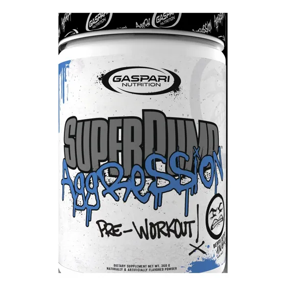 Gaspari Super Pump Aggression 40 Servicios Sabor Blue Razz Berry Berry Angry