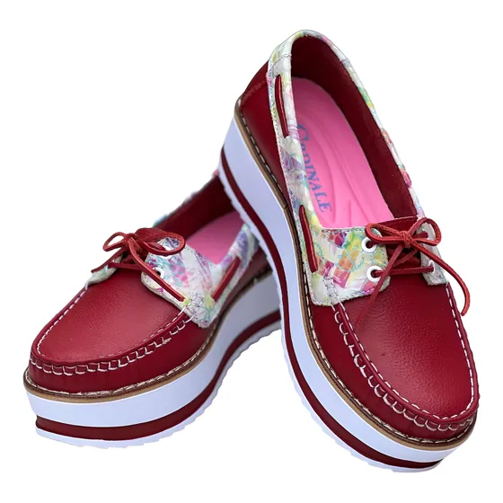 Mocasín Bolichero Mujer, Bolichero Cuero Mujer, Moda