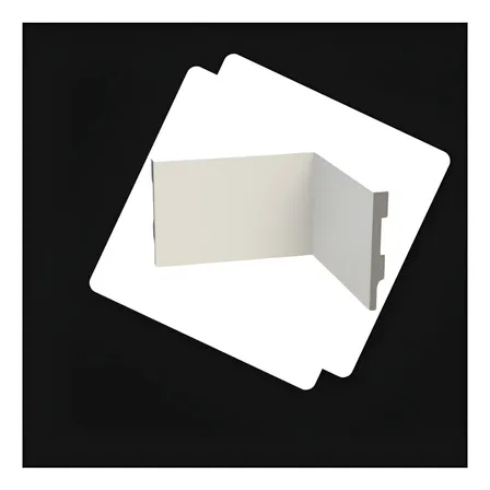 10 Barras Rodapé De Poliestireno 10 Cm Premium