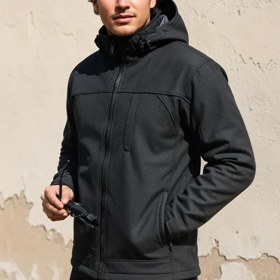 Campera Neoprene Soft Shell Impermeable Interior Micro Polar