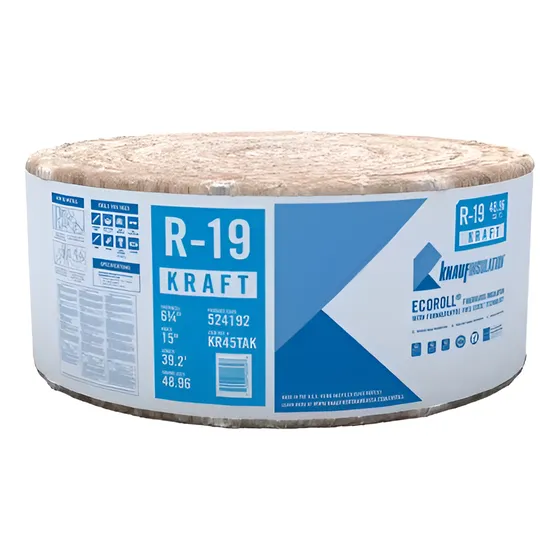 Rollo Aislante Termico Acustico Fibra Vidro Kraft38cx16cx12m