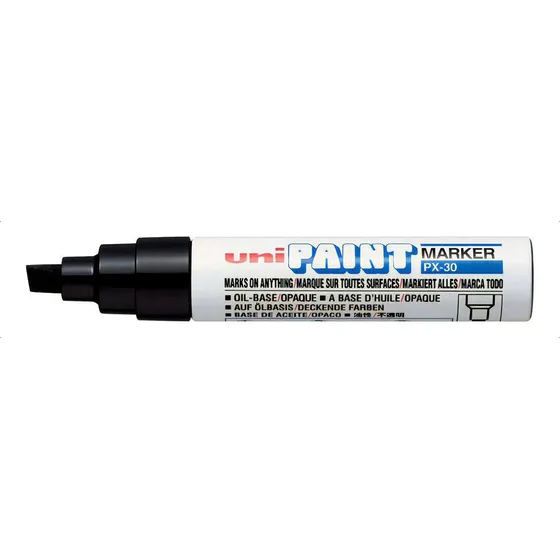 Caneta Uni Paint Marker Px-30 Marcador Permanente Preto