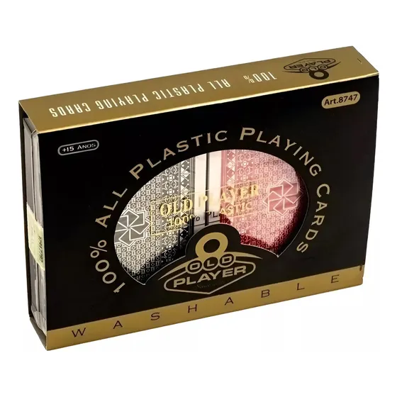Naipes Poker Old Player X 54 2 Mazos 100% Plástico Playking