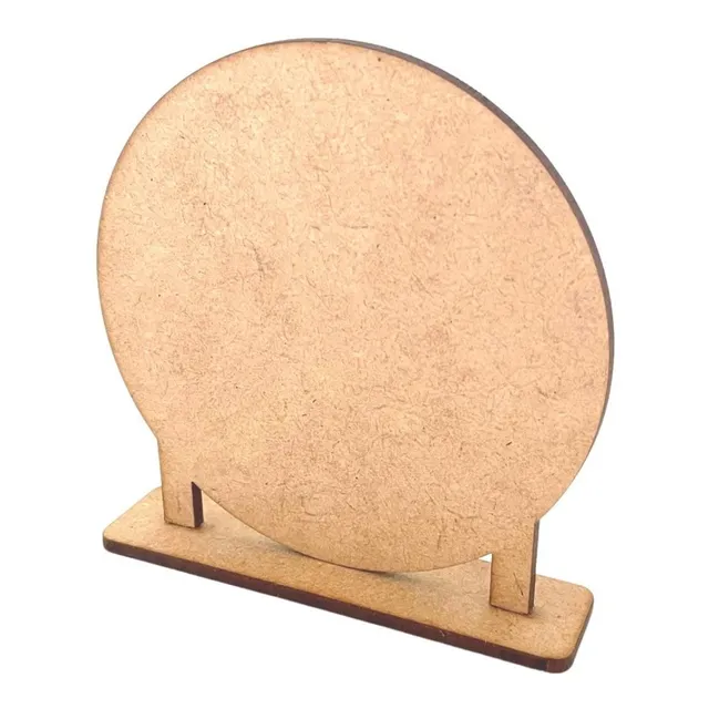 Kit 15 Mini Painel Mdf Cru Redondo 12cm Totem Caixa Cenario