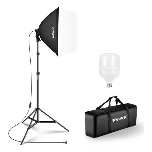 Neewer 35w Softbox Kit De Iluminación Led Luz 5700k, 60x60cm