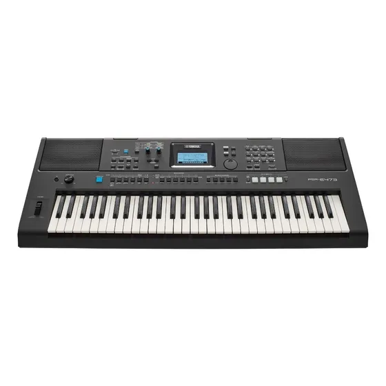 Teclado Yamaha Psr E473 Yamaha PSR-E473 Cor preta