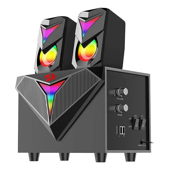Caixas De Som E Subwoofer Gamer Redragon Toccata Gs700 Rgb
