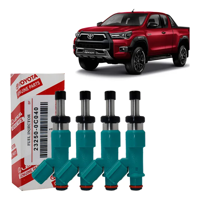 Kit 4x Bico Injetor Toyota Hilux 2.7 Flex 232500c040 Denso