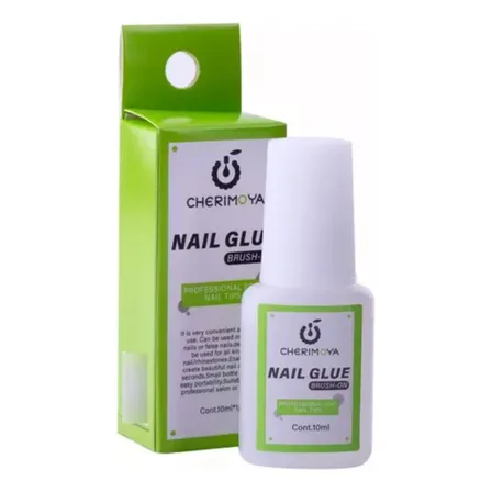 Pegamento Cherimoya Para Tips 7 Ml Uñas Postizas Con Pincel