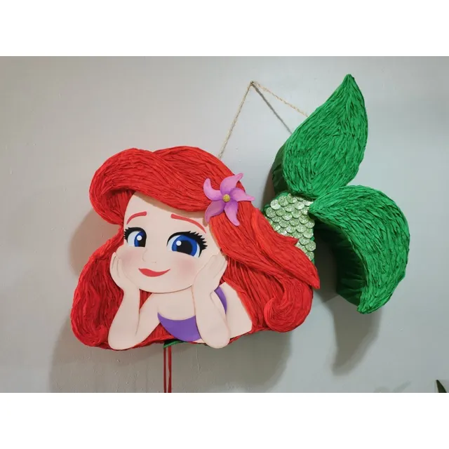Piñatas Personalizadas De Sirenita, Sirena, Ariel Bebé