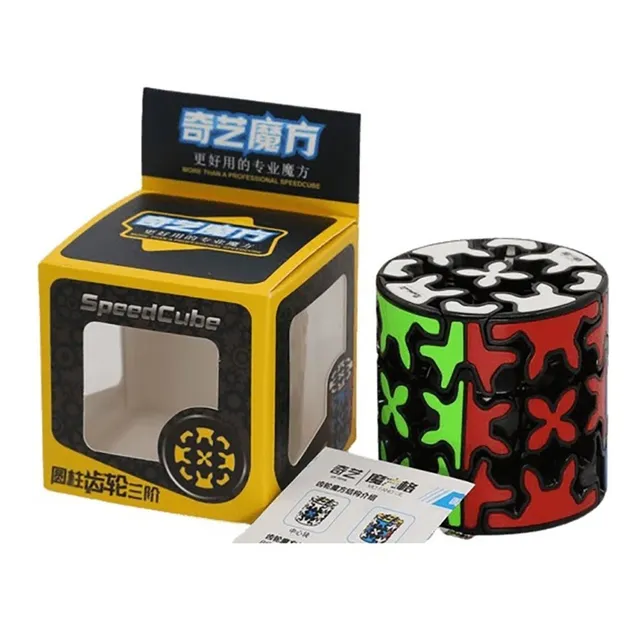 Cubo Rubik Qiyi Gear 3x3 Cilindro De Colección + Regalo