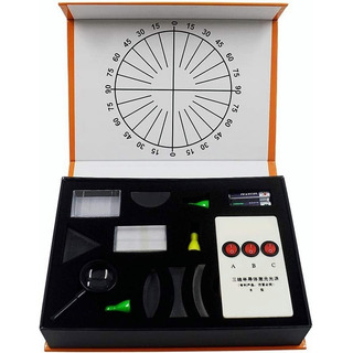 . Kit Óptico De Conjunto De Prismas De Lente Convexa Côncava . Kit Óptico De Conjunto De Prismas De Lente Convexa Côncava