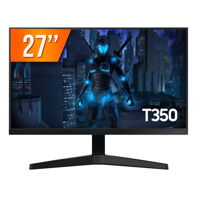 Monitor Gamer Samsung T350 27 Fhd, Tela Plana, 75hz, 5ms, Hdmi, Freesync, Game Mode Monitor Gamer Samsung T350 27 Fhd, Tela Plana, 75hz, 5ms, Hdmi, Freesync, Game Mode
