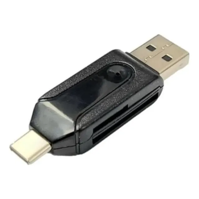 Lector Memoria Tarjeta Sd Y Micro Sd Otg Usb Tipo C / Usb
