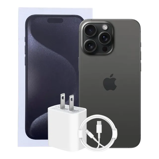 Apple iPhone 15 Pro Max (256 Gb) - Esim Negro Con Caja Original