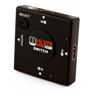 Adaptador Divisor Extensor Hdmi Switch Hub Hdtv 1080p 3d 3x1 Adaptador Divisor Extensor Hdmi Switch Hub Hdtv 1080p 3d 3x1